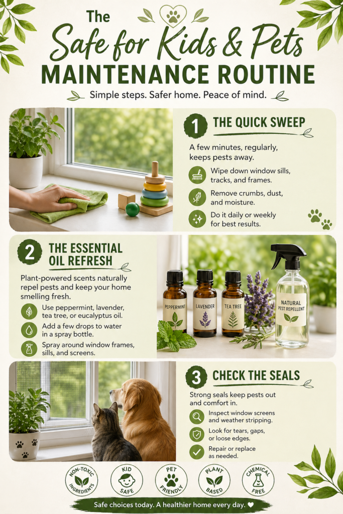 The "Safe for Kids & Pets" Maintenance Routine