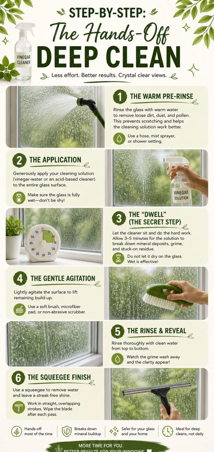 Cleaning exterior window glass behind security bars and burglar guards