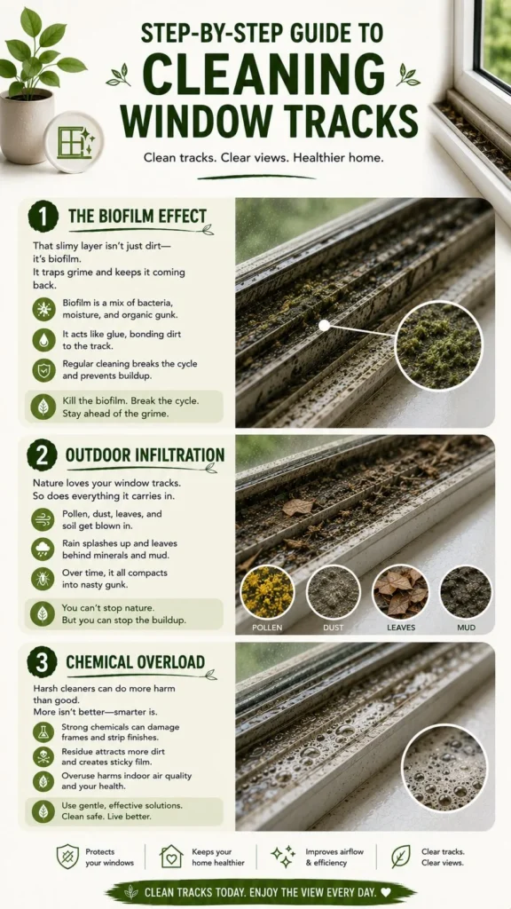 Step-by-Step Guide To Cleaning Window Tracks