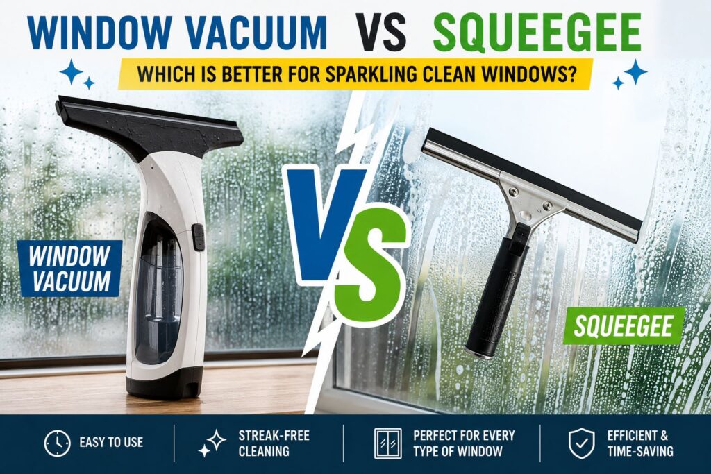 Window Vacuum vs Squeegee